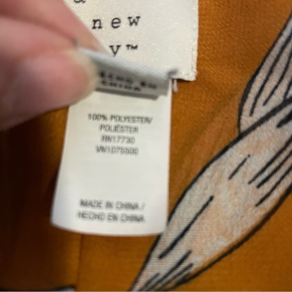 A New Day Sheer Pleated Golden Yellow Kimono OSFM - Picture 6 of 6